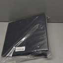 3 Ring Binders, 5" Capacity D-Rings, 8.5" x 11" Presentation Folder with Pockets, Durable Non-Stick Clear Cover for Documents, Files, Projects (Black)