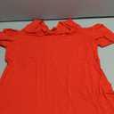 Amoretu Womens Summer Tops Short Sleeve Blouse Tshirts Soft Tee Shirts (Red,S)