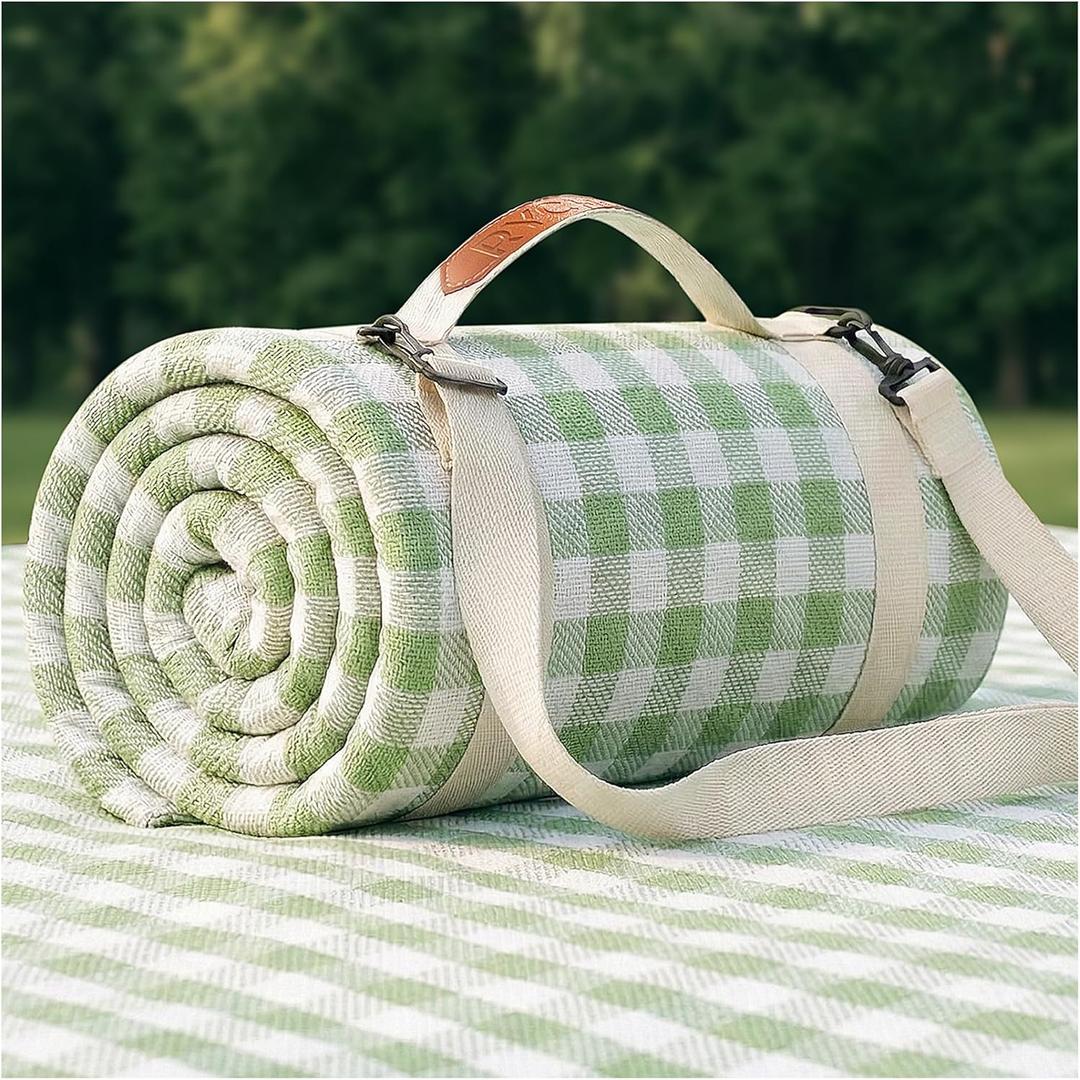 Waterproof Picnic Blanket Beach Outdoor Camping Mat Extra Large Foldable Cute Big Travel Essential Accessories Gift Park Patio Lawn Garden Grass Ground Play Music Festival Concert Must Have