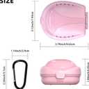 BVN Mouthguard Case Sports, Specialized Football and Basketball Mouthguard Cases, Students, Adults and Seniors Universal Sports Pink