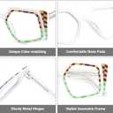 Zeelool Oversized Eyeglasses Frames for Women Geometric Blue Light Glasses Non Prescription Eyewear Frames