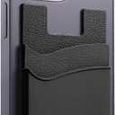 8 x Silicone Card Holder for Phone Case, Stick On Wallet for iPhone | Silicone adhesive card holder sticks firmly to any right size phone case. Holds ID, credit cards & cash securely