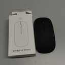 SUNGI Bluetooth Mouse for Laptop/MacBook/iPad/Android PC,Rechargable Quiet Slim Wireless Mice Compatible with Windows/Linux/Tablet,Black