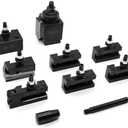 Yunnergo AXA Quick Change Tool Post Set 250-100 250-101 250-101T 250-102 250-104 250-107 250-110 250-111 CNC Industrial Tool (8pcs 250-101-250-111)
