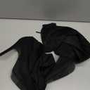 Shoe'N Tale Women Stretch Suede Chunky Heel Over The Knee Boots Thigh High for Women (13 Suede Black)