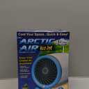 Arctic Air Ice Jet Personal Air Cooler, 3-Speed Room Cooler with Reusable Ice Packs, Portable Cooler with Multi-Directional Vent & 7 LED Lights, Whisper-Quiet Air Cooler for Room