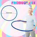 Syhood Glitter Plastic Exercise Hoop Fitness Hoop Adults Exercise Rings Fitness Circles for Party, Sports, Pilates, Playing, Weight Loss Accessories, One Size,  24 inches/ 60 cm