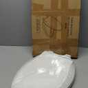 Toilet Seats Elongated,19" Extra Long Toilet Seat,Built-In Potty Training Seat for Toddlers,Safe & Durable PP Material,Quiet-Close Hinges, Easy Installation & Release with Hardware (White)