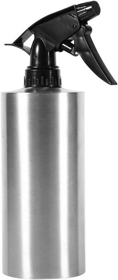 Fdit Stainless Steel Hand Pressing Watering Can with Spray Nozzle (550ml)