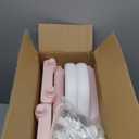 Two Step Stool with Handrails for Toddler and Kids, Standing Learning Stool Tower for Bathroom Sink, Potty Training, Children Step Up Learning Helper with Handles (Pink-White)