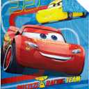 Disney Cars Rusteze Racing Team 4 Piece Toddler Bedding Set, Blue/Red/Yellow/White