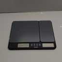 Taylor Dual Platform Food Kitchen Scale, Digital Grams and Ounces for Weight Loss, Baking, Cooking, Meal Prep, Spices, and Coffee, Backlit Display, Glass Platforms, 15lb, and 16oz Capacity, Black