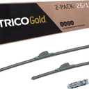 TRICO Gold (18-2616) 26 & 16 Inch Pack of 2 Automotive Replacement Windshield Wiper Blades for My Car Super Premium All Weather Beam Blade for Select Vehicle Models