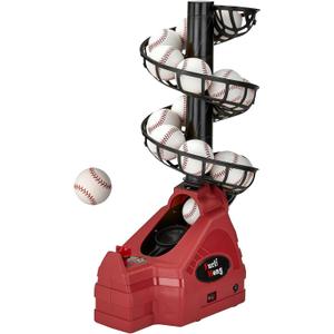 Furlihong 698TPCBH 4-in-1 Toss Machine for Baseball Tennis Pickleball and Cricket, Adjustable Height and Distance, Multi-Sport Training for Family and School Use