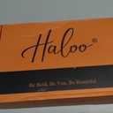 Haloo Auburn Bob Wigs with Bangs Shoulder Length Straight Natural Looking Synthetic Heat Resistant Medium Hair Wigs for Women Daily Party, 16 Inch