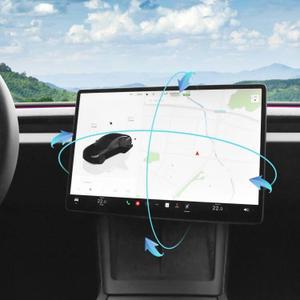 Screen Swivel Mount for Tesla Model Y Juniper 2026 2025 & Model 3 Highland 2025 2024 Left/Right 30 Up/Down 15 Rotating Four Directions Aluminium Alloy Tesla Screen Rotating Bracket
