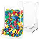 Barydat 2 Pcs Acrylic Wall Organizer, Wall Toy Dispenser Dispenser, Clear Storage Bins for Organizer for Playroom Trains Darts Snacks Blocks Cars Balls Darts Snacks Markers Puzzles Living Room Storage