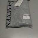 ELLEVEN Women's Cotton Barrel Leg Sweatpants with Elastic Waist, Drawstring, and Pockets  Casual Baggy Joggers (Gray, L)