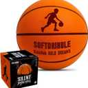GalaHub Silent Basketball Airless Indoor Training Ball 2026 New Upgraded Soft Foam Noiseless Basketball | Soundless Ball for Indoor Training and Quiet Dribbling | Gift for Sport Lover (Size-3)