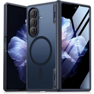 MOBOSI Magnetic for Z Fold 7 Case with Privacy Screen Protector, Samsung Galaxy Z Fold7 Cover[Compatible with Magsafe & Full Body Hinge Protection] Shockproof Phone Cases for Zfold 7, Black