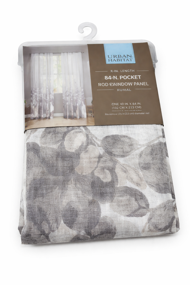 Urban Habitat Rod Pocket Window Panel 50 In W X 63 In