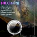 Camera Lens Protector for Samsung Galaxy S24 Ultra, Individual Tempered Glass Lens Cover with Installation Tray Fit for Samsung Galaxy S24 Ultra Diamond Silver
