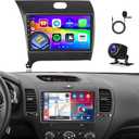 [2+64GB] Android 15 Car Radio for Kia Cerato K3 Forte 2013-2018 with Wireless CarPlay Android Auto, 9 Inch HD Touchscreen Car Stereo with WiFi GPS Bluetooth FM/RDS SWC Backup Camera MIC