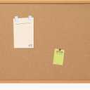 Board2by Cork Board Bulletin Board 24 x 36, Wood Framed Corkboards for Wall Decor, Hanging Office Message Board, Large Wall Mounted Notice Pin Board with 15 Push Pins for School, Home & Office