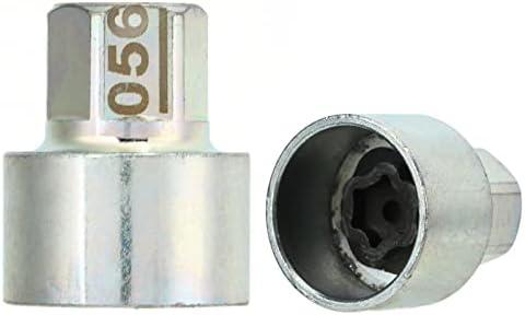 Car Anti Theft Wheel Lock Lug Nut Screw Removal Key Lugnut Socket Replacement for 1 3 5 6 7 Series X1 X2 X3 X4 X5 X6 Z4 (056)