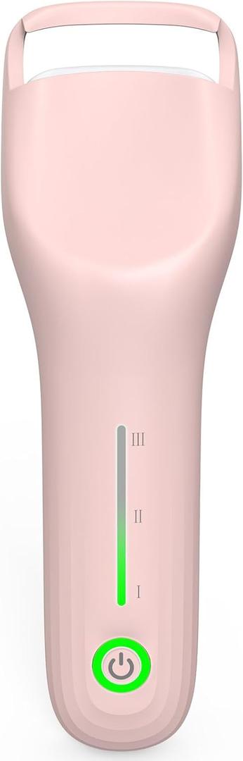 KOKABI Heated Eyelash Curler for Women, Mini Electric Lash Curler with 10S Heat 3S Style 24H Lift for Long, 3 Adjustable Temp & USB-C Rechargeable, Ergonomic Design, Travel-Friendly Makeup Tool Gift