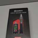 KAIWEETS Circuit Breaker Finder with LCD Display, GFCI Outlet Tester, Electrical Circuit Tracer Tool with NCV Test & Flashlight, Includes Carrying Case and Adapters- KT301P