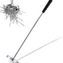 Telescoping Magnetic Sweeper Pickup Tool, Screws Parts Finder with 35LB Pull Capacity, Retractable 8.6" to 33" with Strong Magnet, Pick up Nails, Screws, and Metal Parts (1 Piece, Black)