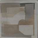 SHEYOYE Neutral Abstract Wall Art Canvas  Beige and Cream Geometric Artwork for Modern Living Room Wall Decor, Minimalist Neutral Wall Art for Bedroom or Office 40x40Inch (Taupe)