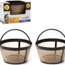 GoldTone Reusable 8-12 Cup Basket Filter fits Black & Decker Coffee Machines and Brewers. Replaces Black & Decker Reusable Coffee Filter and Permanent Coffee Basket Filter (2 Pack)