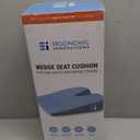 Memory Foam Car Seat Cushion for Driving - Ergonomic Wedge Cushion for Back Pain, Sciatica Relief - Non-Slip Truck Seat Pad for Long Sitting - Office Chair Support 17.5 x 15 x 3.5