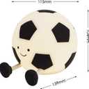 Soccer Night Light for Kids, Cartoon Soccer Lamp Silicone Baby Nursery Night Light with 3 Level Dimmable Rechargeable Bedside Lamp Nightlight Gifts for Kids Toddler Bedroom Home Office Decor