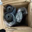 Heavy Duty Curtain Rods, 1 1/8 Inch Diameter Single Curtain Rod 144-240Inch(12-20ft) Extendable Length for Large Windows with End Caps Adjustable Modern Brackets-Matte Black