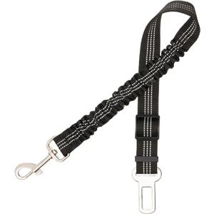 2 x Dog Seat Belt for Car - Adjustable Dog Car Safety Harness, Elastic Cushioning Seatbelt Leash, Reinforced Metal Buckle Anti-Tangle Design, for Small and Medium Pets (Black)
