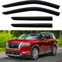 Window Visors Rain Guards for 2022 2023 2024 2025 2026 Nissan Pathfinder, Out-Channel Window Vent Wind Deflectors Visors Shades for 22 23 24 25 26 Nissan Pathfinder S SV SL Platinum Rock Creek