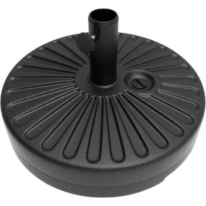 Pure Garden 50-LG1209 Patio Base-50 Pound Round Umbrella Holder, 1.5" - 1.8", Black