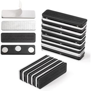 12 Pairs Magnetic Curtain Closure, Blackout Blind Accessory for Window Blinds Curtain Closure with Adhesive Curtain Magnets Clips for Blackout Curtains
