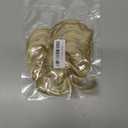 CJL HAIR Large Messy Bun Hair Piece Wavy Curly Scrunchies Synthetic Chignon Ponytail Hair Extensions Thick Updo Hairpieces for Women Dirty Blonde