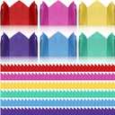 Fainne 100 Pieces Christmas Cracker Hats Tissue Paper Crowns Crackers Fillers for Family DIY Crafts Xmas Party Favor Supplies (Cute Color)