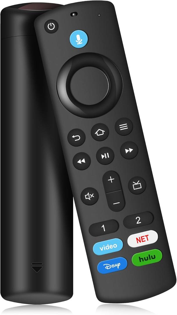 Replacement Voice Remote Control Compatible with Fire Smart TV Stick(2nd Gen/3rd Gen), Smart TV Stick(Lite/4K/4K Max/Cube/HD), Smart TVs 3rd Gen N0t for Samsung/ROKUTVs Black