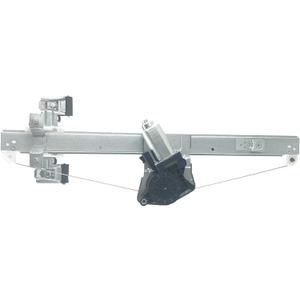 741-388 Rear Left Driver Side Power Window Regulator Motor 2-Pins Plug Compatible with 2007-2013 Silverado 1500 2500HD 3500HD/GMC Sierra 1500 2500HD 3500HD, Extended Cab