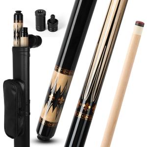 IIQ Pool Cues Stick, Pool Cue Stick Sets of 4/3/1 Cue Sticks 58 inch Pool Cues Adult Canadian Maple Wood Billiard Stick (20oz + bag)