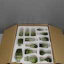 36Pcs Bud Vases Set Small Vintage Glass Bottles Bud Vases in Bulk Multiple Shape Cute Glass Vases for Rustic Wedding Centerpieces Table Decorations and Home Decor(Green)