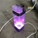 Portable Hydrogen Water Bottle Deluxe Version, Up to 9000ppb Concentration, Upgrade Smart Touchscreen Control SPE Hydrogen Generator with LED Display Hydrogen Water Machine 350ml Purple