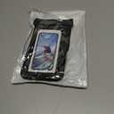 Waterproof Phone Pouch Double Pocket, Floating IPX8 8.5 inch Waterproof Phone Case for Beach Vacation Essentials for Compatible IPhone 16 15 14 Pro Max Galaxy S25 S24 Waterproof Dry Bag Black