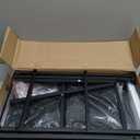 DUMOS Nightstand Small Dresser with 2 Fabric Drawers Side Tables Bedroom End Table Bedside Storage Furniture for 20 inch Tall Night Stand for Entryway, College Dorm, Classic Black